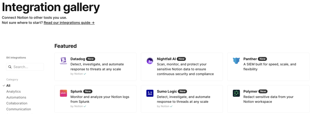 Notion Planner: Integration